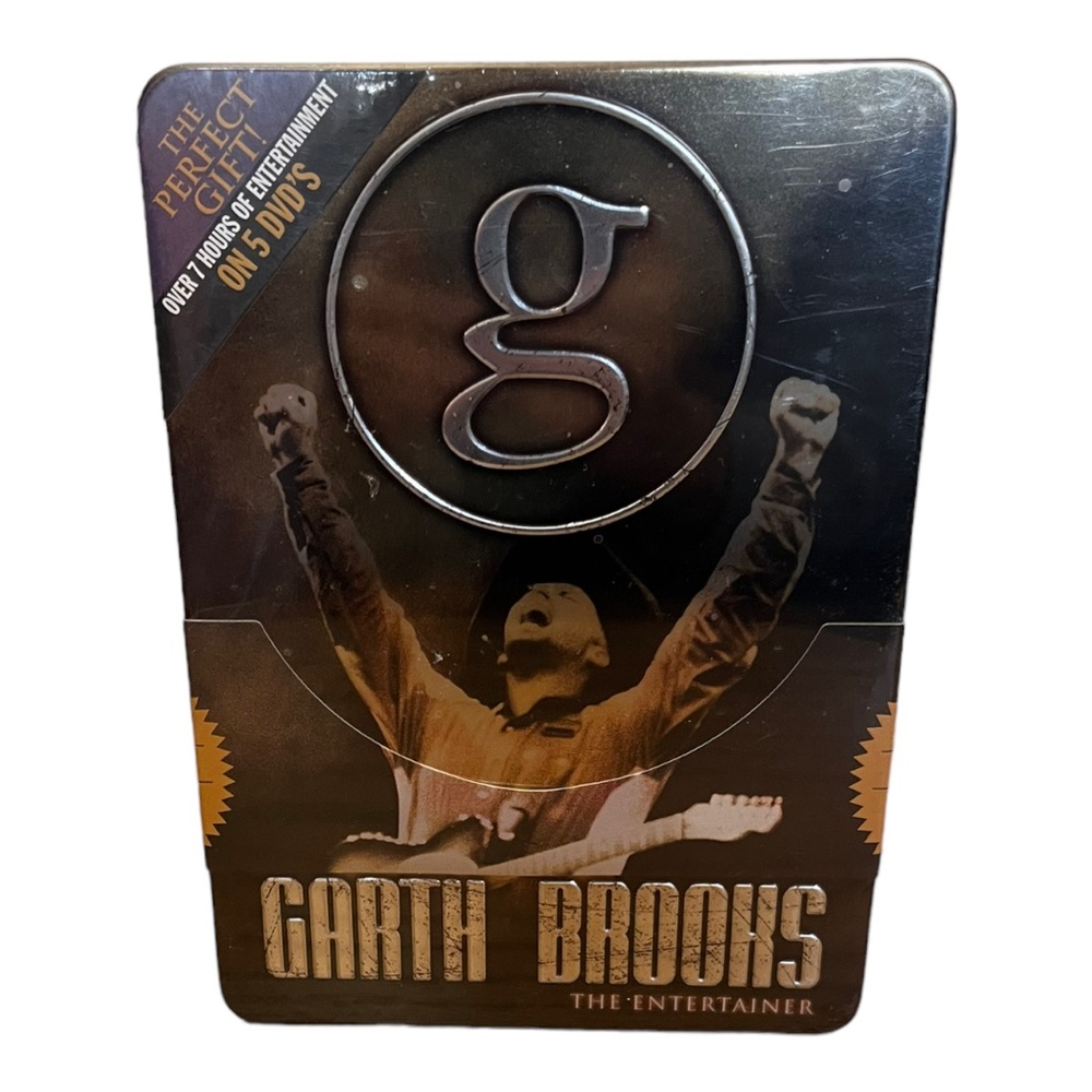 Garth Brooks The Entertainer Sealed tin of 5 DVD’s New